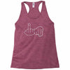 funny rude fingers ideal birthday gift or present Racerback Tank
