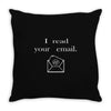 i read your email Throw Pillow
