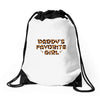 Daddy's Favorite Girl Drawstring Bags