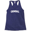 criminal biker rap Racerback Tank
