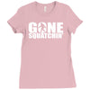 big foot sasquatch Ladies Fitted T-Shirt