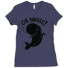 oh whale! Ladies Fitted T-Shirt