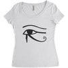 eye of horus Women's Triblend Scoop T-shirt
