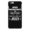 never underestimate an old man who was born in july iPhone 6/6s Plus Case