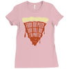 feed me pizza tell me i'm pretty Ladies Fitted T-Shirt