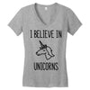 i believe in unicorns Women's V-Neck T-Shirt