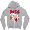 popeye, ideal gift or birthday present fuuny Zipper Hoodie
