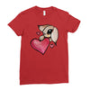 bunny rabbit love Ladies Fitted T-Shirt