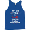 step kids white letter Tank Top