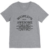 world's most amazing husband greeting V-Neck Tee