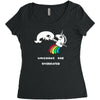 unicorns are overrated Women's Triblend Scoop T-shirt