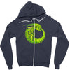 alien ouroboros Zipper Hoodie