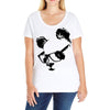 panda Ladies Curvy T-Shirt