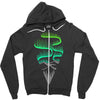 aurora borealis Zipper Hoodie