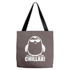 penguin chillax funny new Tote Bags