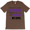 we don't know how strong we are until being strong is the only choice T-Shirt
