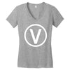 vegan symbol Women's V-Neck T-Shirt