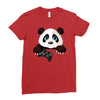 Gamer Panda Ladies Fitted T-Shirt