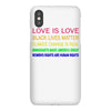 love is love, black lives matter, climate change is real, immigrants m iPhoneX