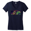 where else would you rather be than right here right now Women's V-Neck T-Shirt