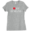 i love my husband Ladies Fitted T-Shirt