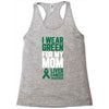 i wear green for my mom liver cancer awareness Racerback Tank