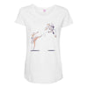 swan kick Maternity Scoop Neck T-shirt