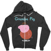 peppa pig grandpa pig Zipper Hoodie