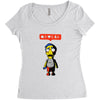 nobody likes him Women's Triblend Scoop T-shirt