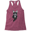 bull dog american falg Racerback Tank
