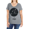 Virgo Zodiac Sign Minimal Design Ladies Curvy T-Shirt