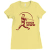 touch down funny Ladies Fitted T-Shirt