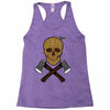 skull wood Racerback Tank