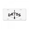 datus License Plate