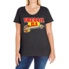 gildan fireball  ideal gift, birthday present Ladies Curvy T-Shirt