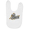 gamer wasd Baby Bibs
