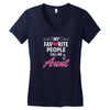 My Favorite People Call Me Aunt Women's V-Neck T-Shirt