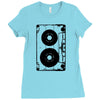 oldschool cassette Ladies Fitted T-Shirt