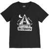 white ink camping is in tents funny V-Neck Tee