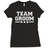 team groom mens stag Ladies Fitted T-Shirt