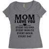 I Love You Mom Women's Triblend Scoop T-shirt