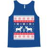 reindeer christmas ugly sweater Tank Top