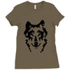 wolf Ladies Fitted T-Shirt