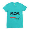 mom loading Ladies Fitted T-Shirt