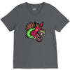 pink punk wolf V-Neck Tee