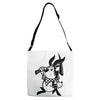 black rabbit Adjustable Strap Totes