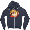 pizza pug Zipper Hoodie