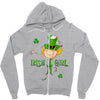 DABBİNG LEPRECHAUN Zipper Hoodie