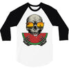 watermelon skull 3/4 Sleeve Shirt