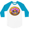 Angry Donut 3/4 Sleeve Shirt